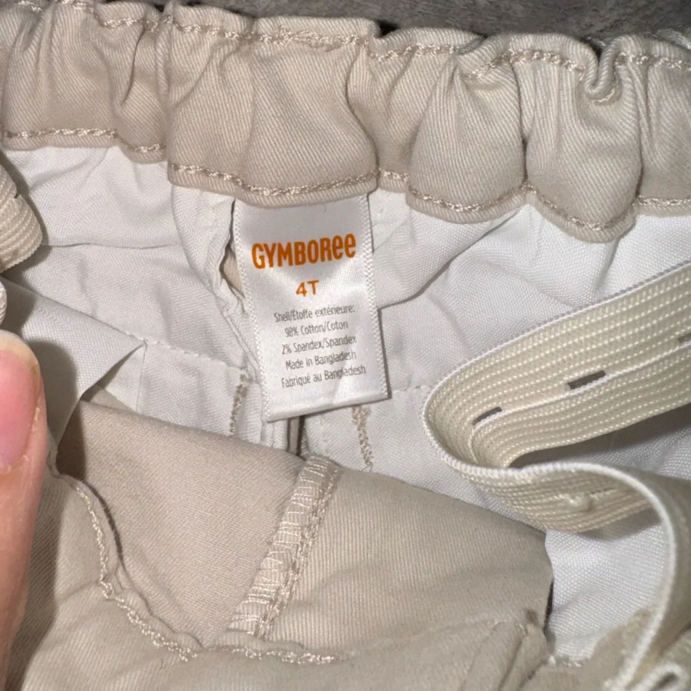 Gymboree Boys Tan Belted Chino Shorts Size 4T